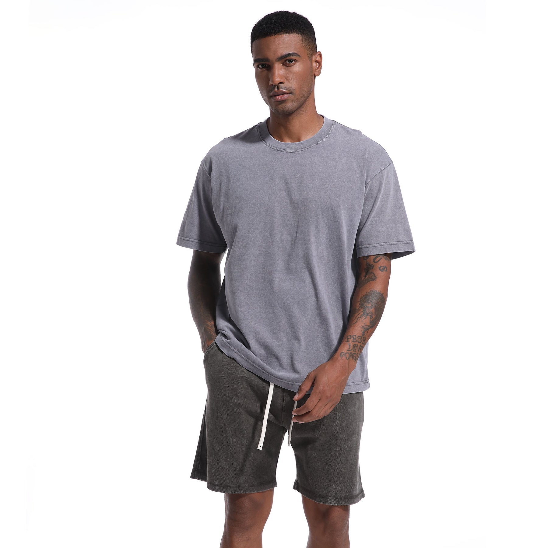 6-Pack – 230GSM Heavy Loose Fit Washed T-Shirt
