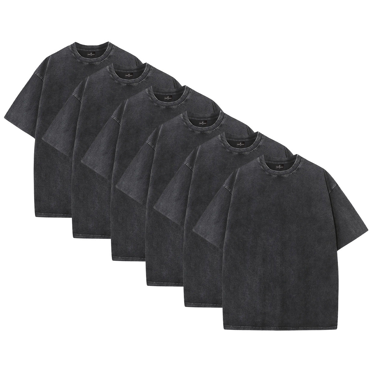 6-Pack – 230GSM Heavy Loose Fit Washed T-Shirt