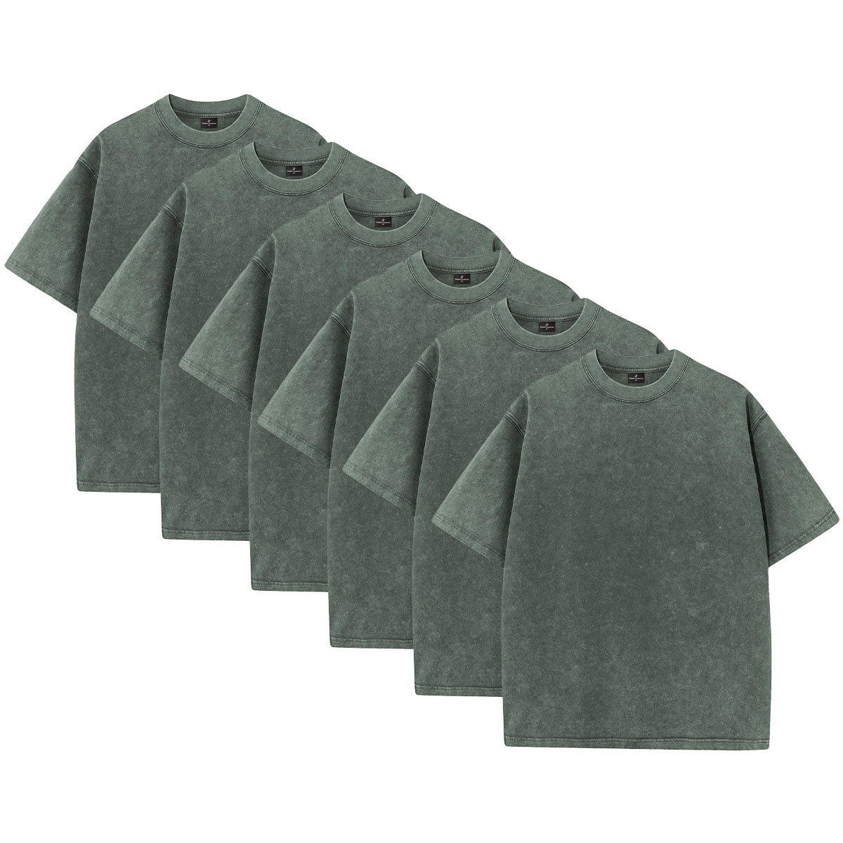 6-Pack – 230GSM Heavy Loose Fit Washed T-Shirt