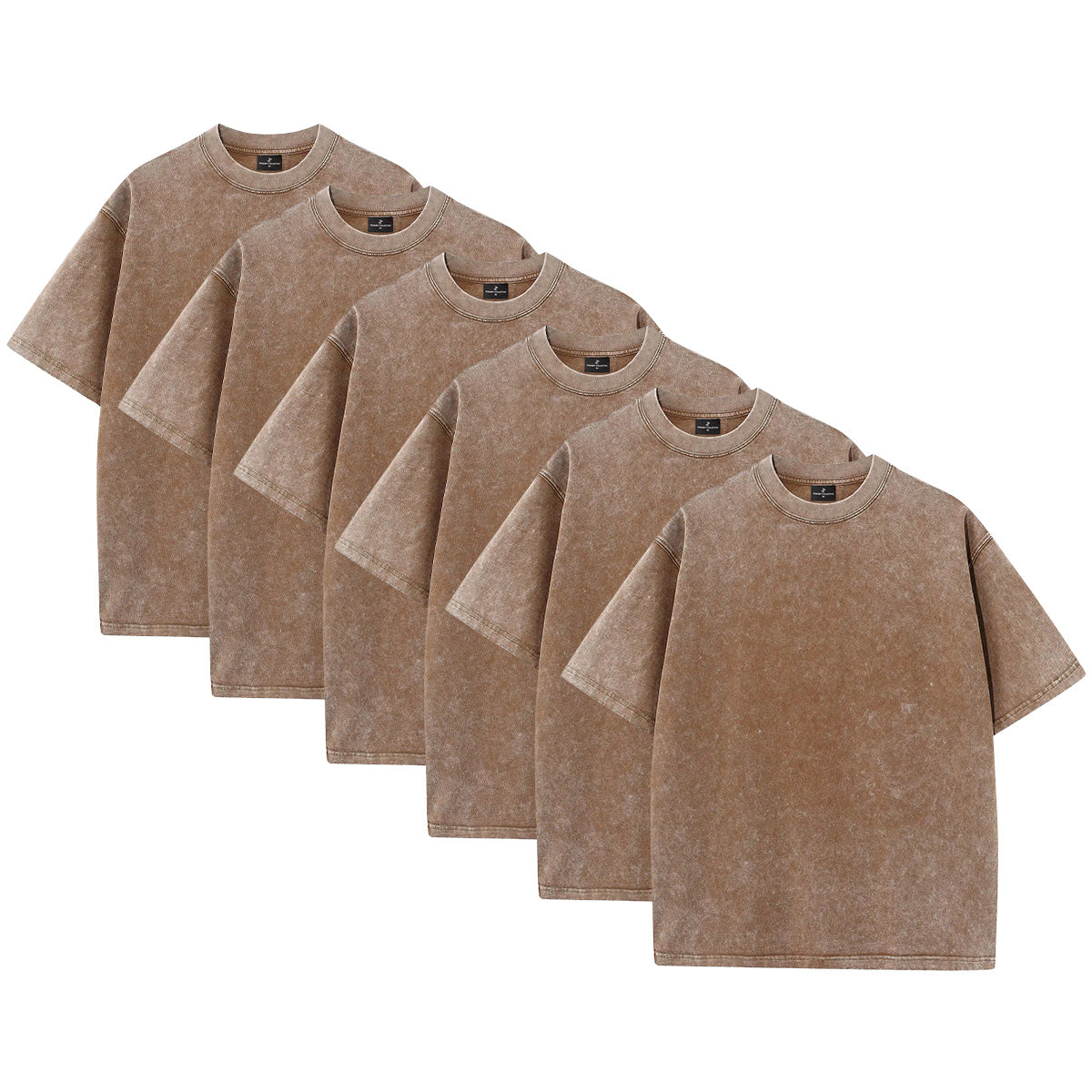 6-Pack – 230GSM Heavy Loose Fit Washed T-Shirt